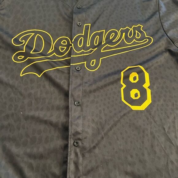 Los Angeles Dodgers LA Lakers Night Size XL Kobe Bryant Black Mamba Jersey - Picture 3 of 5